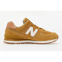 Кроссовки New Balance 574 Made In England коричневые с бежевым