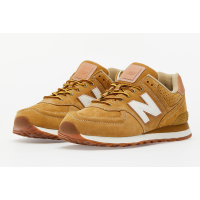 Кроссовки New Balance 574 Made In England коричневые с бежевым