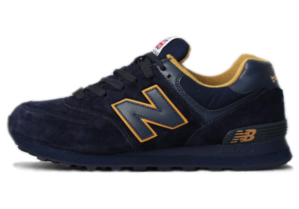 Кроссовки мужские New Balance 574 Dark Blue (Brown)