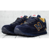 Кроссовки мужские New Balance 574 Dark Blue (Brown)