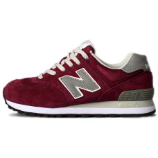 Кроссовки 574 New Balance бордовый с серым