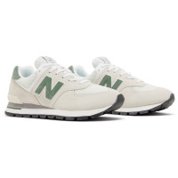 New Balance 574 Rugged White Green