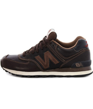 Кроссовки New Balance 574 мужские кожаные коричневые