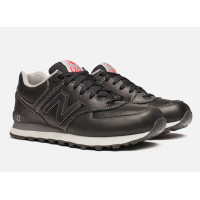 Кроссовки New Balance 574 мужские кожаные черные