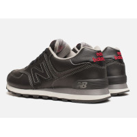 Кроссовки New Balance 574 мужские кожаные черные