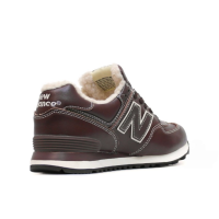 Кроссовки New Balance 574 Dark Brown с мехом