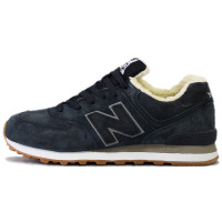 Кроссовки New Balance 574 Blue White с мехом