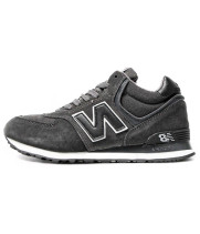 New Balance 574 Mid Grey Black White Winter