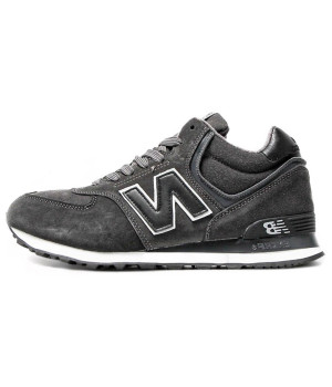 New Balance 574 High Grey Black White Winter