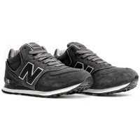 New Balance 574 High Grey Black White Winter