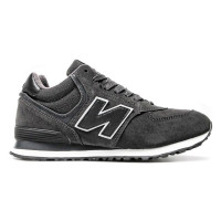 New Balance 574 High Grey Black White Winter