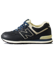 New Balance 574 Leather Blue зимние