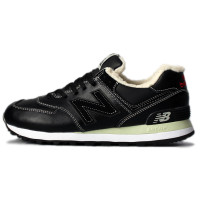 New Balance 574 Leather Black зимние