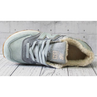 Кроссовки New Balance 574 Light Blue Grey с мехом