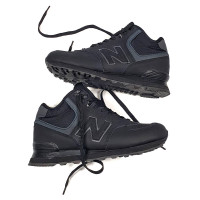 New Balance 574 Black Winter с мехом