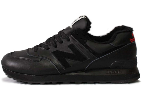 New Balance 574 Black Red зимние