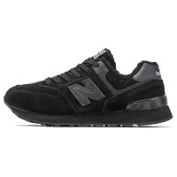 New Balance 574 All Black зимние