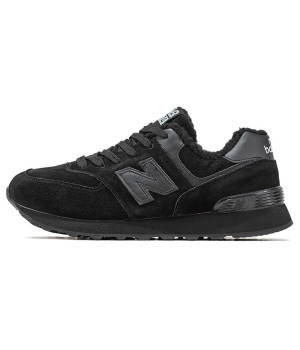 New Balance 574 All Black зимние