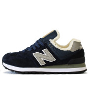New Balance 574 Blue Grey зимние
