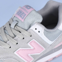 Кроссовки New Balance 574 серо-розовые