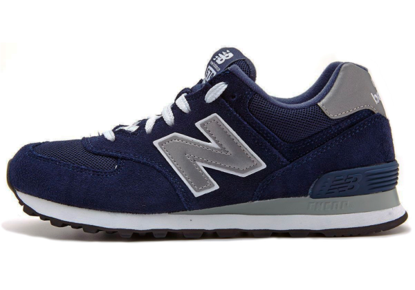 Кроссовки New Balance 574 с сеткой темно-синие 