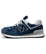 New Balance 574 Evergreen Blue с мехом