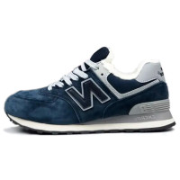 New Balance 574 Evergreen Blue с мехом