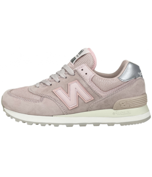 New Balance 574 розовые с серым