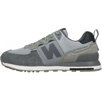 New Balance 574 Suede Gray and Silver