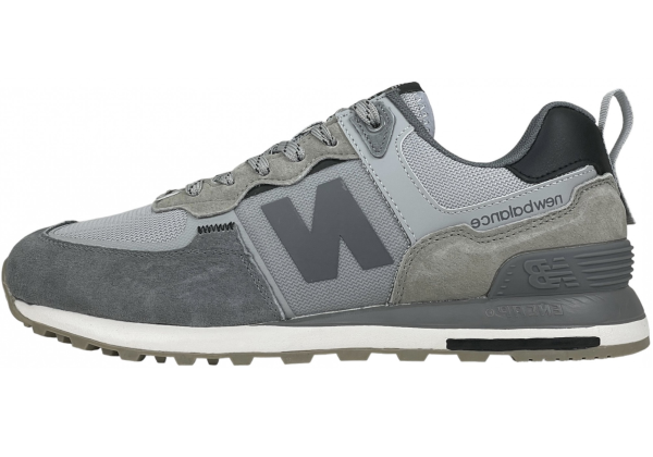 New Balance 574 Suede Gray and Silver