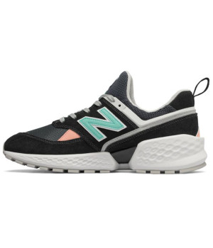 New Balance мужские кроссовки 574 Classic черные с голубым