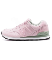 Кроссовки New Balance 574 розовые с серым