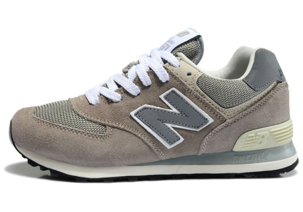 Кроссовки New Balance 574 темно-бежевый с серым