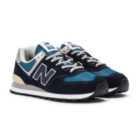 Кроссовки 574 New Balance (Нью Баланс) мужские Dark Blue (Grey)