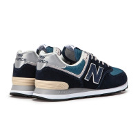 Кроссовки 574 New Balance (Нью Баланс) мужские Dark Blue (Grey)