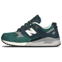 New Balance кроссовки 530 зеленые с темно-синем 