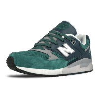 New Balance кроссовки 530 зеленые с темно-синем 