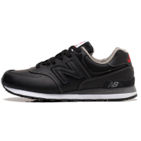 New Balance 574 Leather Black зимние