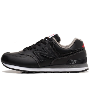 New Balance 574 Leather Black зимние