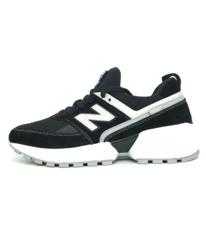 Кроссовки New Balance 574 черные с бежевым