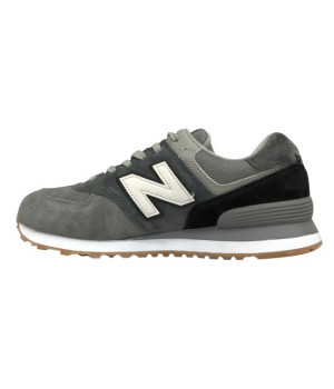 Кроссовки 574 New Balance серые с белым