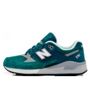 New Balance кроссовки 530 зеленые с темно-синем 