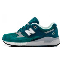 New Balance кроссовки 530 зеленые с темно-синем 