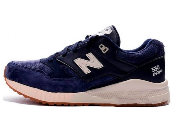 Кроссовки New Balance 530 dark blue с белым