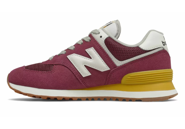 Кроссовки New Balance 574 Vintage Brights женские бордовые