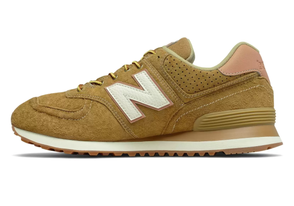 Кроссовки New Balance 574 Made In England коричневые с бежевым