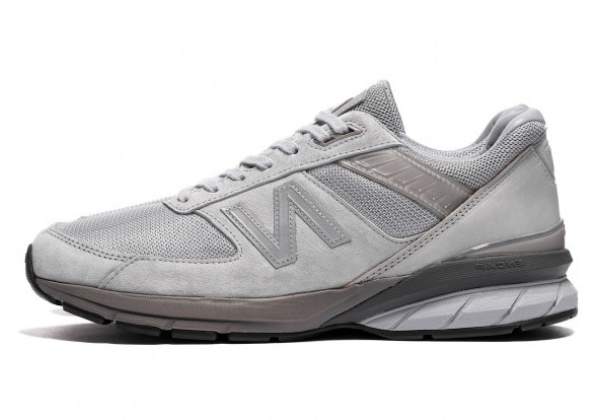 Кроссовки New Balance светящиеся 990v5 серые