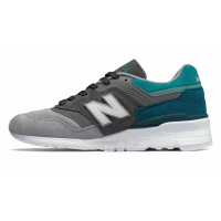 New Balance кроссовки 997 серые с бирюзовым