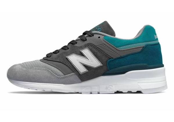 New Balance кроссовки 997 серые с бирюзовым