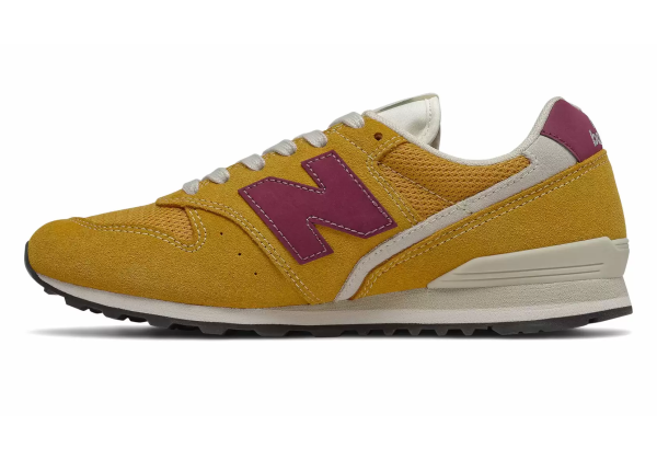 Кроссовки New Balance 996 желтые с бордовым